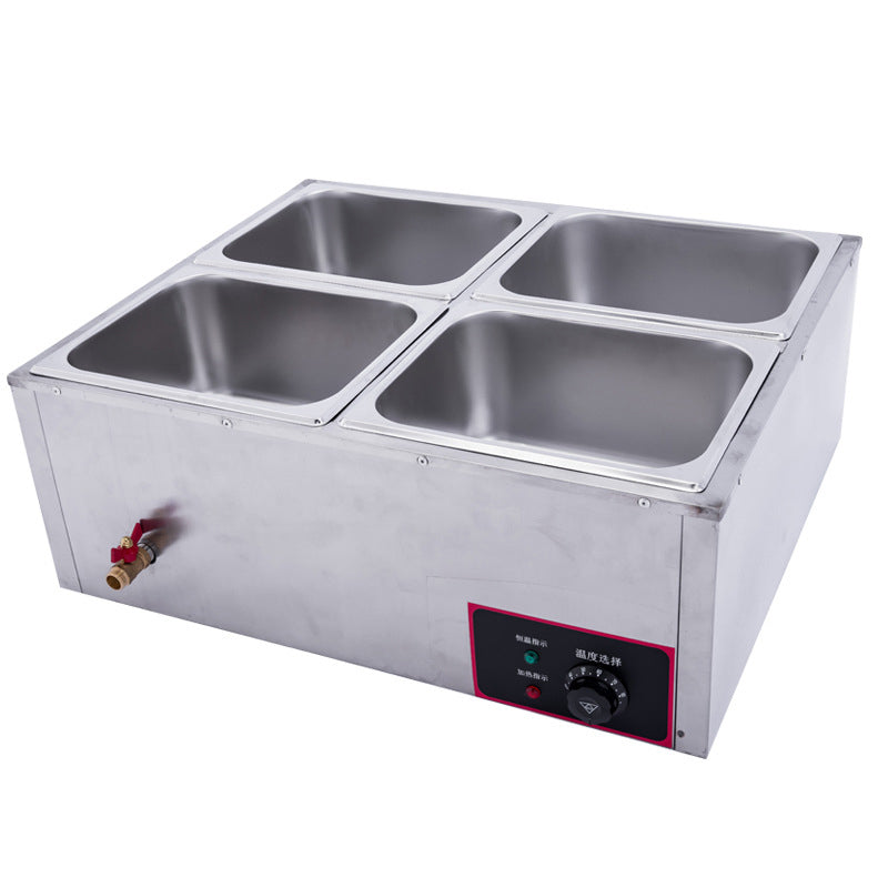TB-XTC2C Commercial stainless steel four plate electric heat preservation soup pool