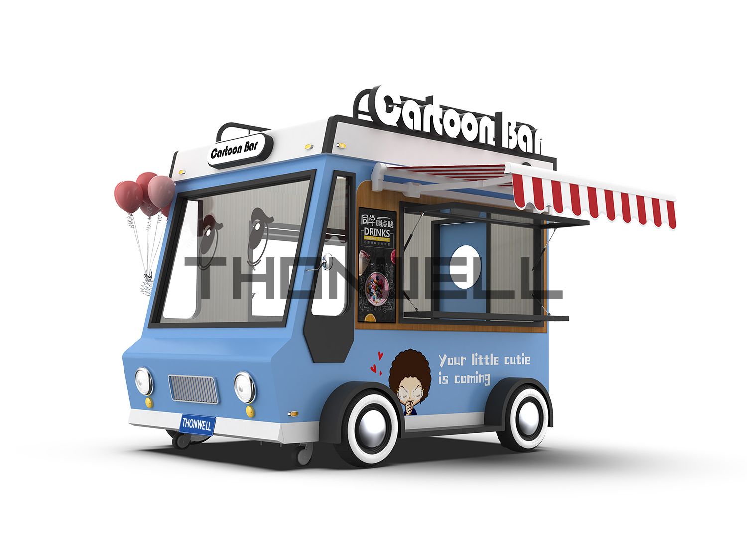 Food truck ice cream cart of Billy