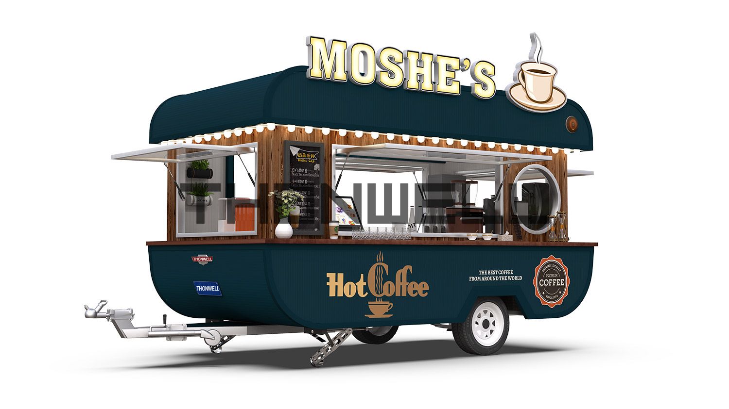 Food cart  food truck trailer of MOSHE-44
