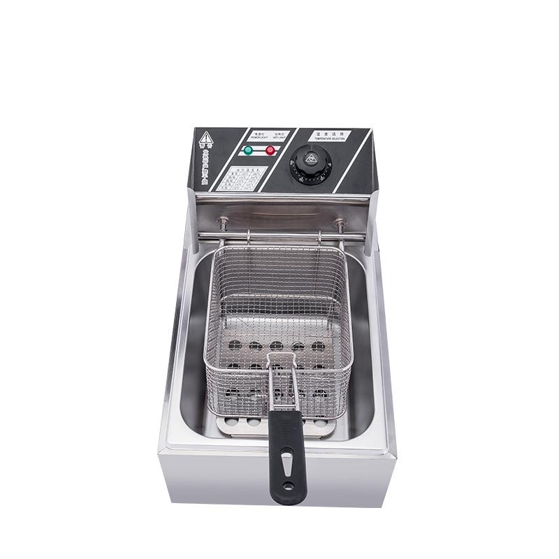 TB-EH81 Commercial electric single cylinder fryer and snack fryer