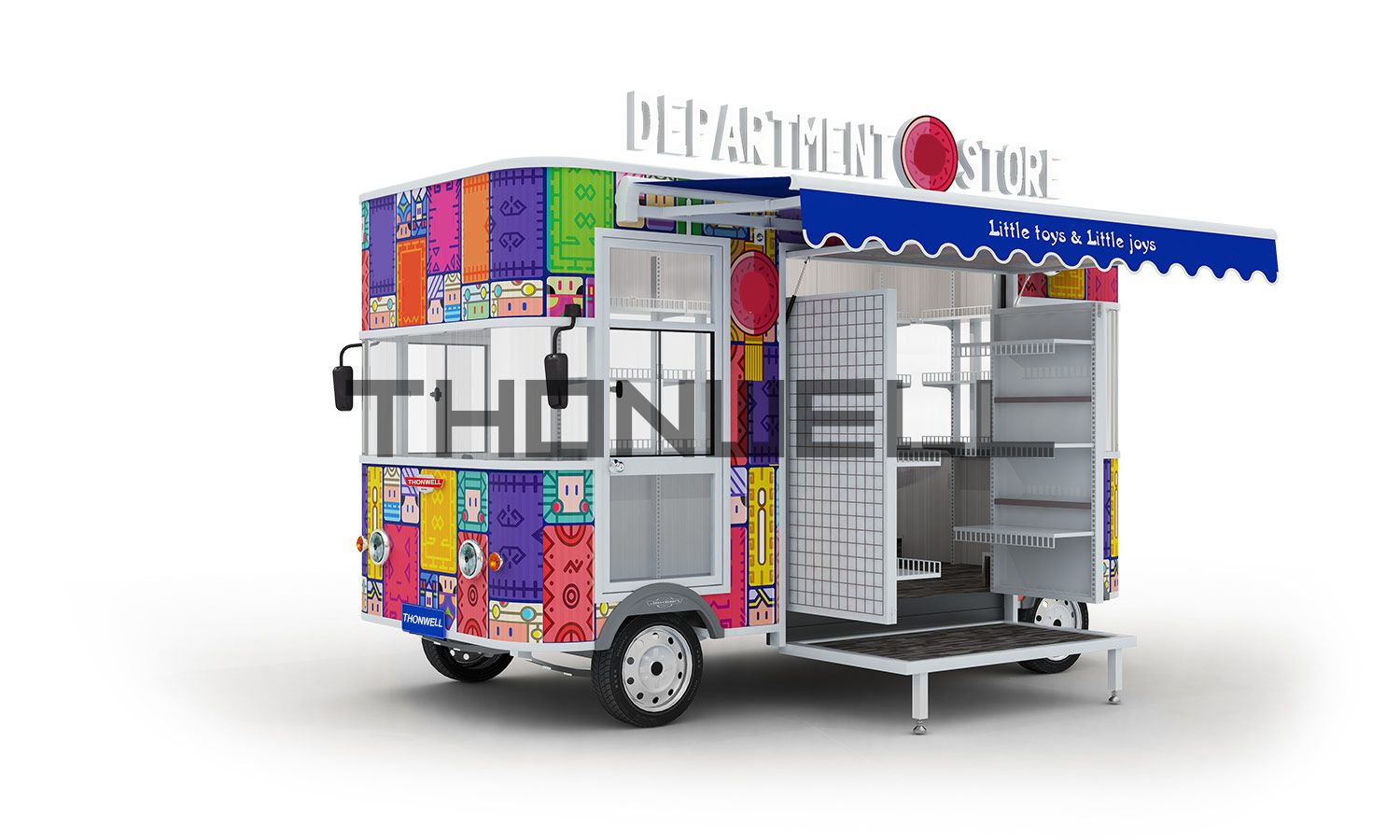 New electric mobile food trucks of PINK-42