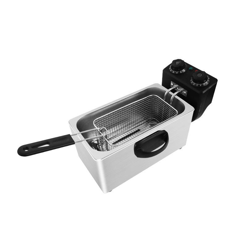 TB-SEH4LD Commercial 7L stainless steel electric fryer household single cylinder timing fryer