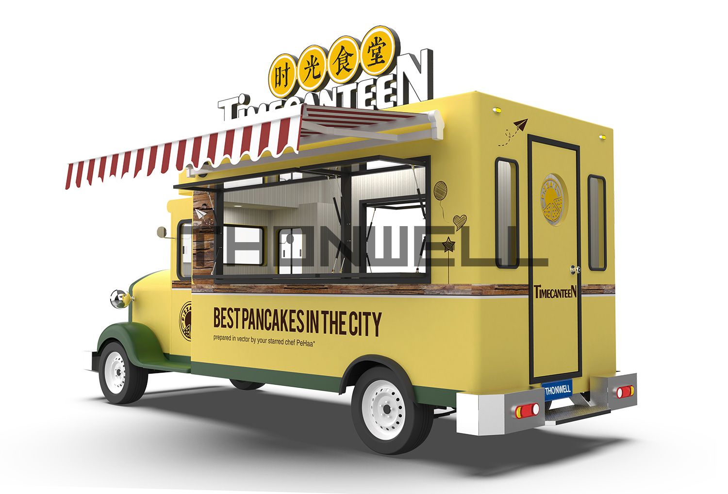Food truck food cart traile of Polly-57