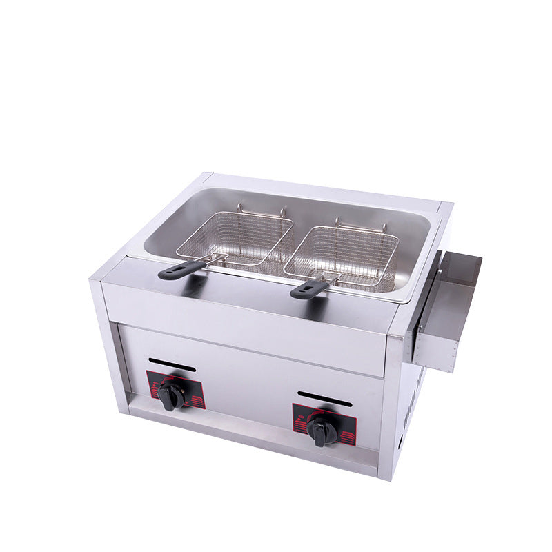 TB-GH711 Gas single cylinder frying furnace double end frying pan fried chicken factory wholesale