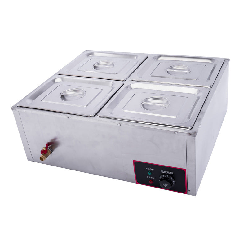 TB-DTC4C Commercial stainless steel four plate electric heat preservation soup pool