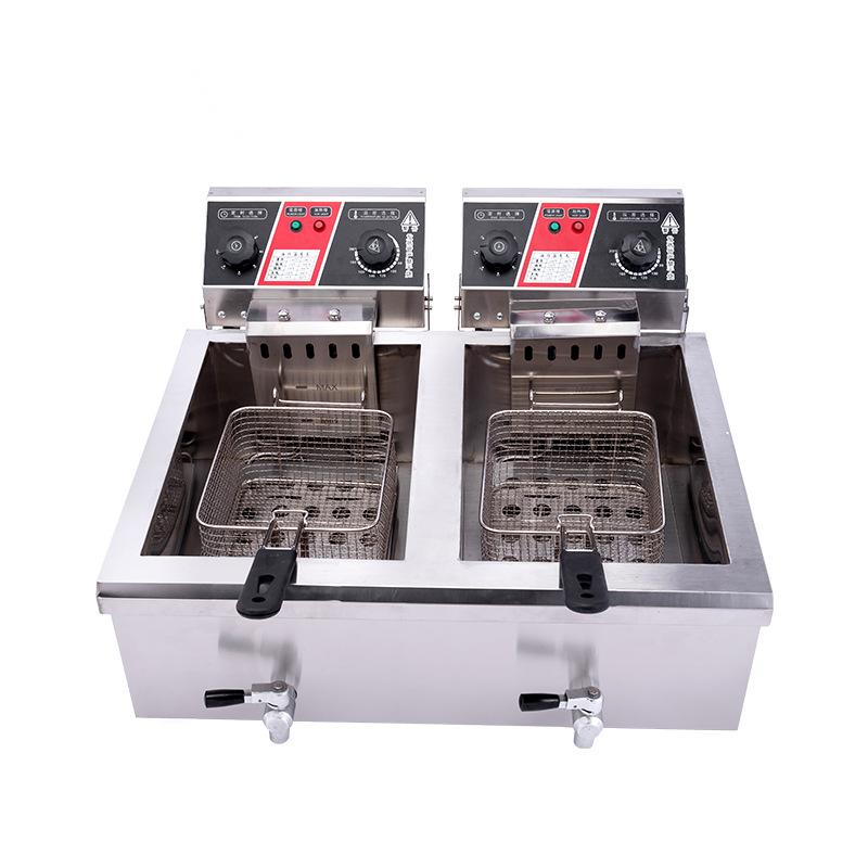 TB-EH132 Commercial two in one two cylinder electric frying furnace factory wholesale