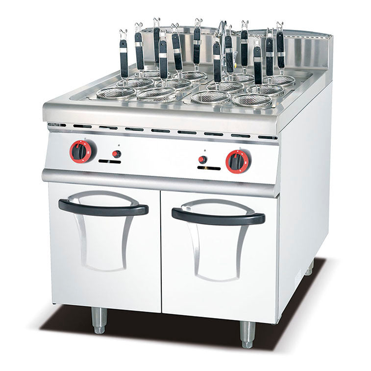 TB-8829 Vertical gas noodle cooking machine with cabinet seat luxury combination stove hotel western kitchen supplies